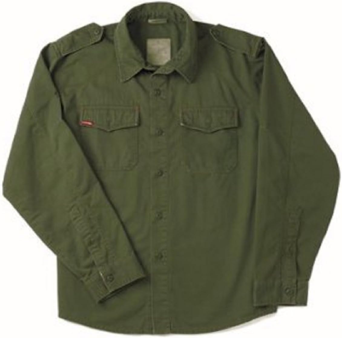 Olive Drab Vintage BDU Fatigue Shirt 2568 Size X-Large