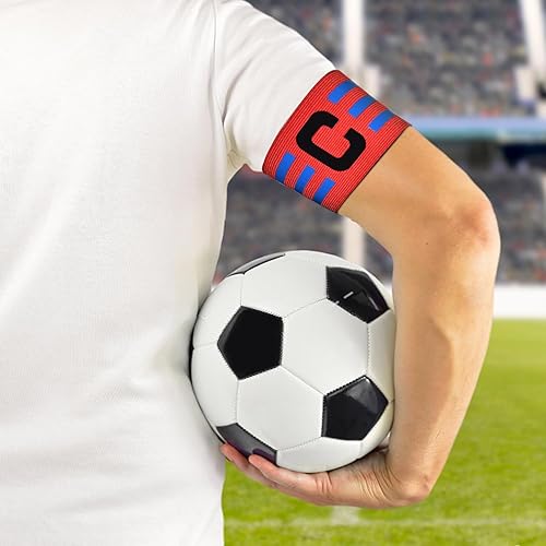 Miniatura 7 de FUNAUPGO Brazalete deportivo de capitán C para entrenamiento de equipo, unisex, elástico, para capitán de fútbol, ajustable, para jugadores de