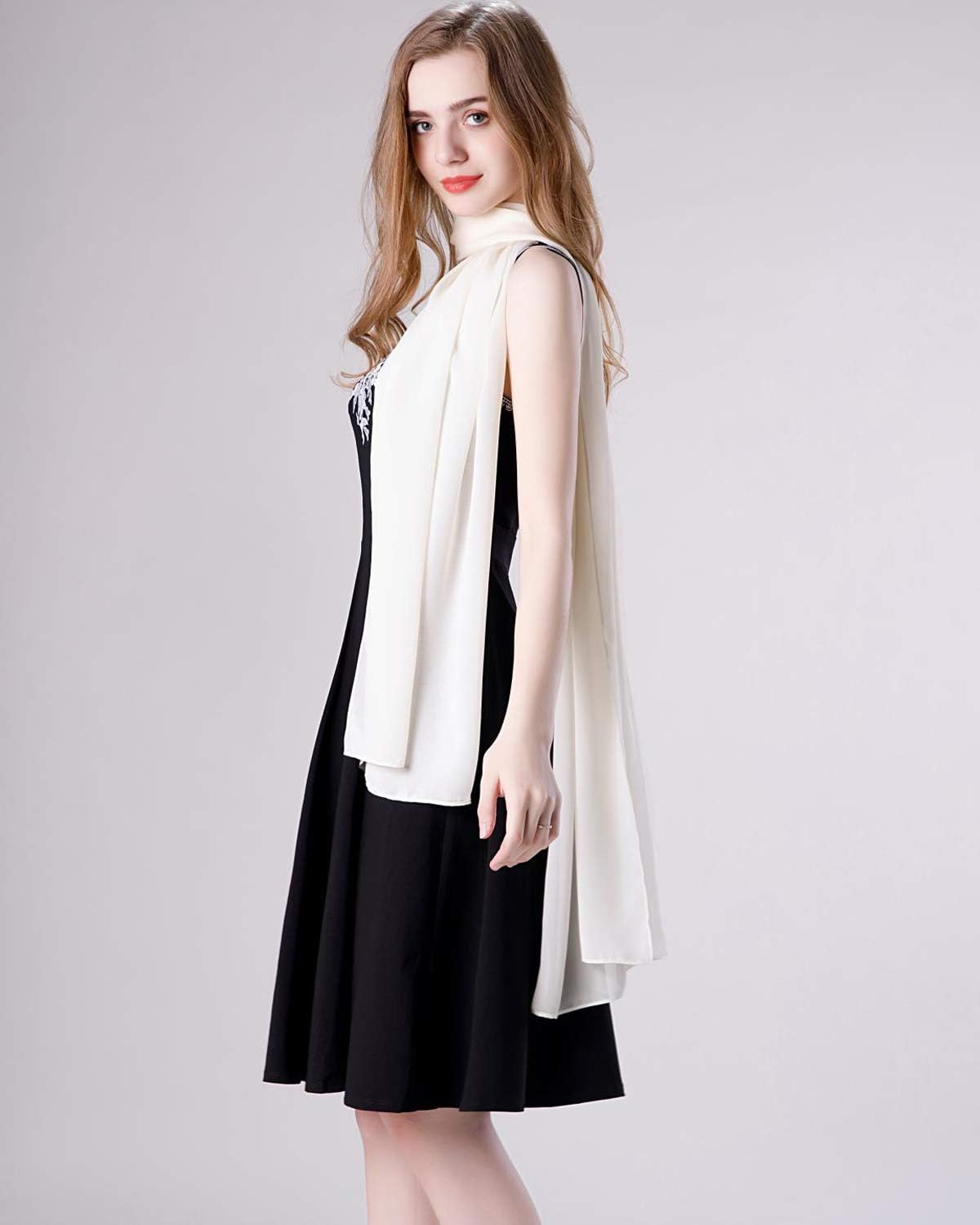 Soft Chiffon Scarfs Shawls and Wraps for Evening Dresses Wedding Shawl Wraps Bridal Scarve for Women - Image 4