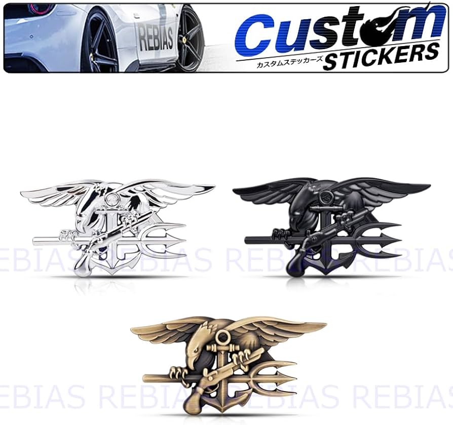 Amazon | ネイビー シールズ 海軍 エンブレム メタル ステッカー Amazon | ネイビー シールズ 海軍 エンブレム メタル ステッカー