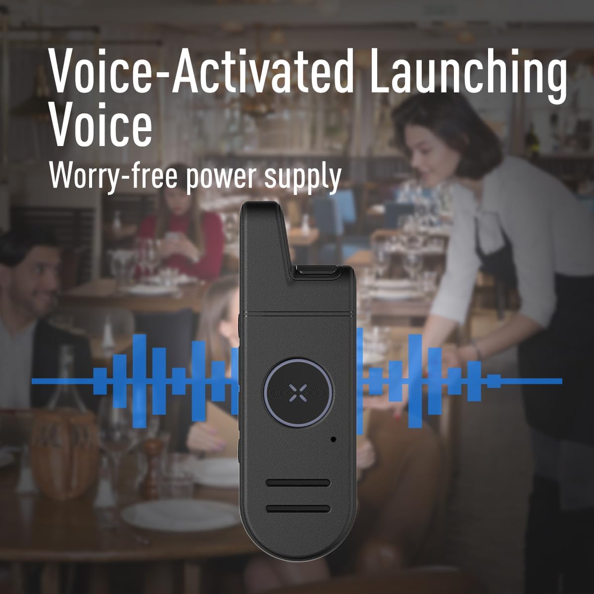 Radtel RT13 Super Mini Walkie Talkie, ricaricabile, con funzione VOX vivavoce e PMR, radio ricetrasmittente professionale per ristoranti, parrucchieri e hotel (confezione da 2 + auricolari + cavo di p