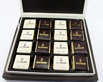 Dark Brown Chocolates & Confections 48 Wrapped Madlen Chocolate with Dark and Milk