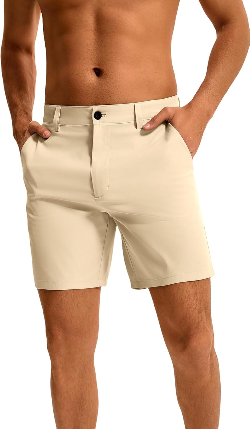 Men's Golf Shorts 7 Inch Inseam, Quick Dry Stretch, Flat Front with 5 Pockets, Lightweight Casual Work Shorts 38 - Image 3