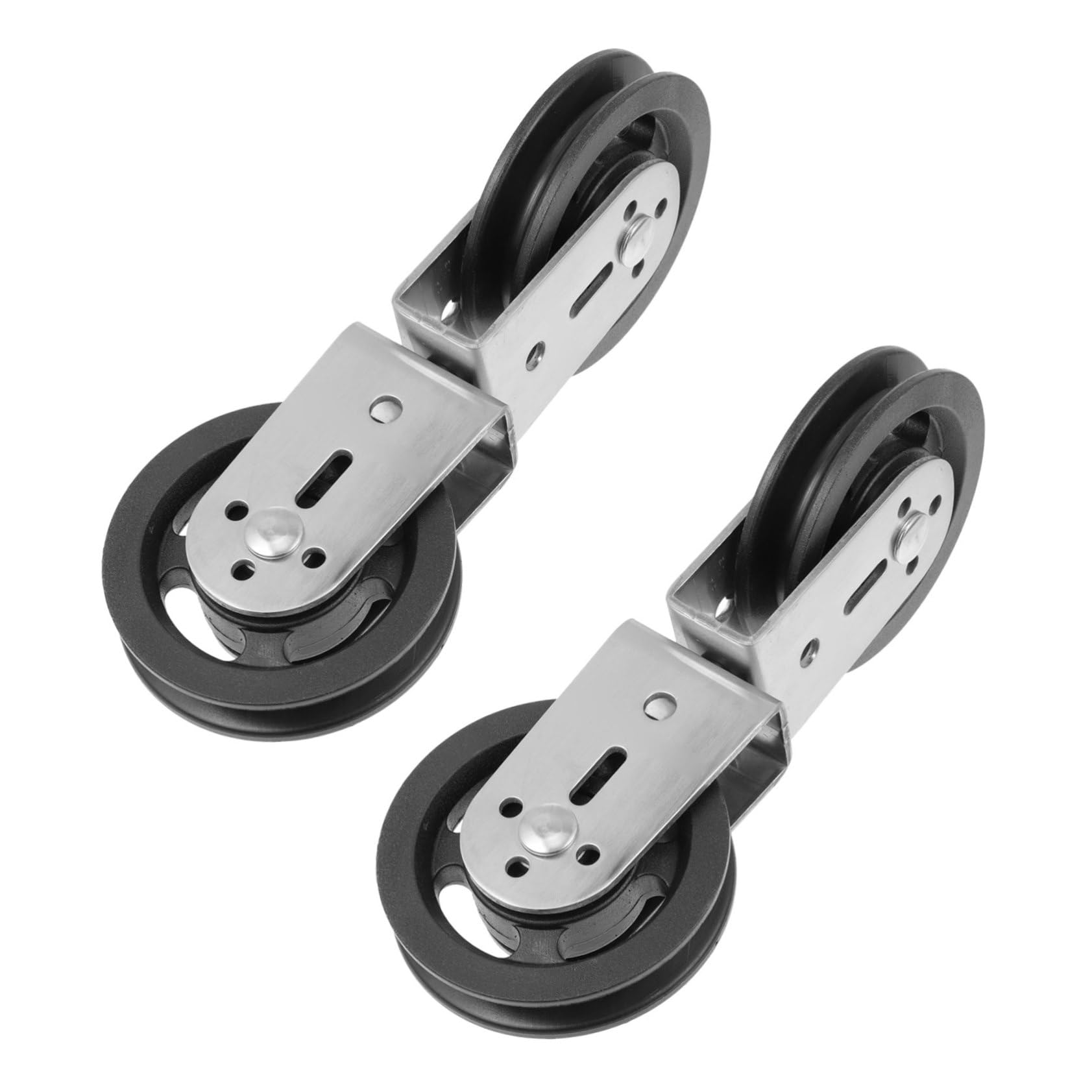 Toyvian 2 Piezas Equipo De Fitness De Doble Polea Polea Giratoria Silenciosa para Entrenamiento Casa para Gimnasio para Ejercicios Pesas y Tendedero