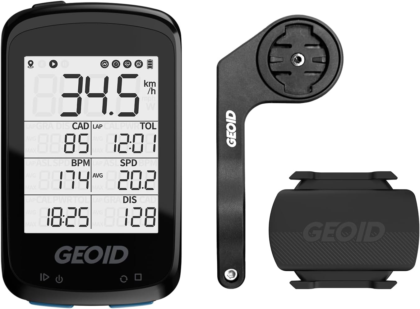 Bundle: Bike Computer, Mount, and Speed Cadence Sensor