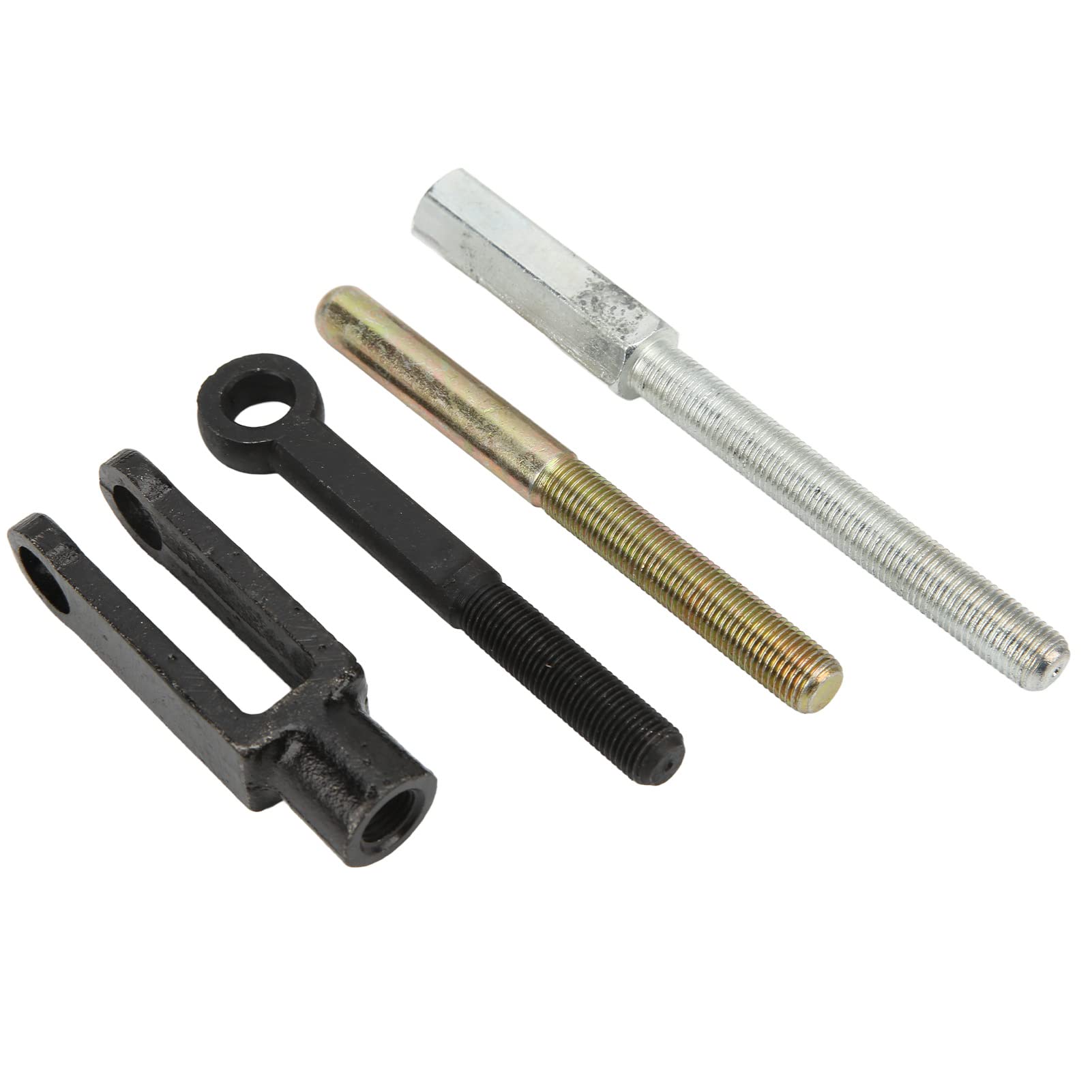 Kit de Tige de Maître-Cylindre, Kit de Tige de Poussée de Cylindre Réglable, Kit Universel de Pompe de Frein Automatique avec écrous à Chape à œillets, Configuration de Manivelle de Remplacement