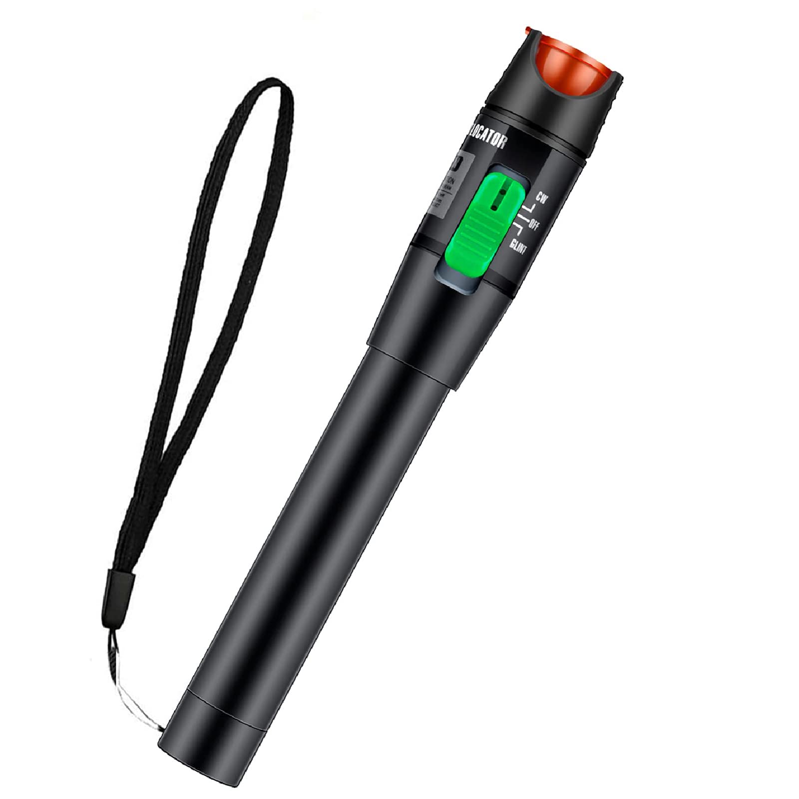 SANMUGEED Fiber Visual Fault Locator 30mW 30KM, VFL Fiber Optic Cable Tester Meter, Red Light Pen Tester Adapt LC/FC/SC/ST Interface, Fiber Network Cable Test Kit Fiber Light Source Testers