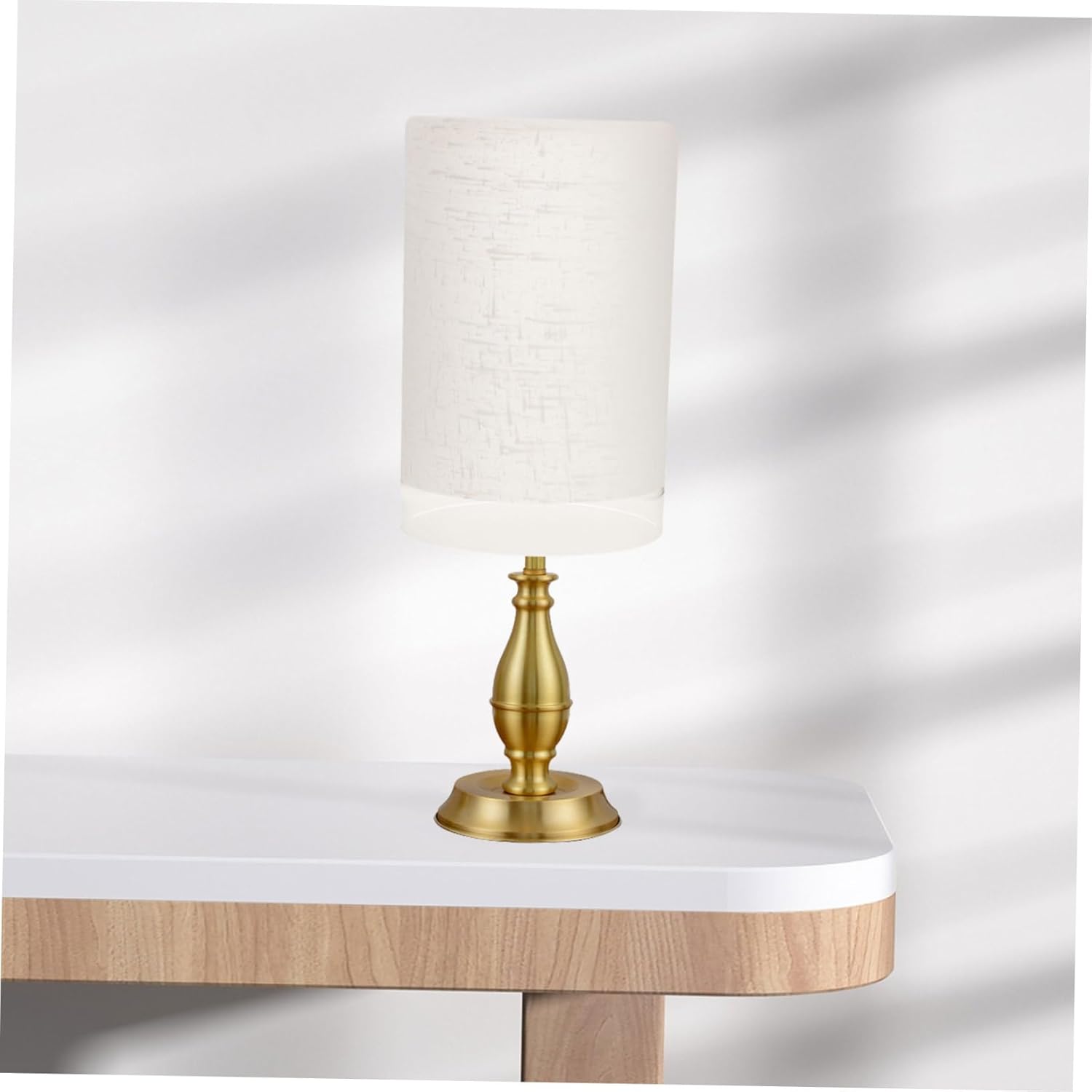 2pcs Hanging Lamp Shade Cover Durable Glass Light Fixture Covers for Table Floor Lamps Eye-protective White Linen Frosted Design Replacement for Home Office Decor