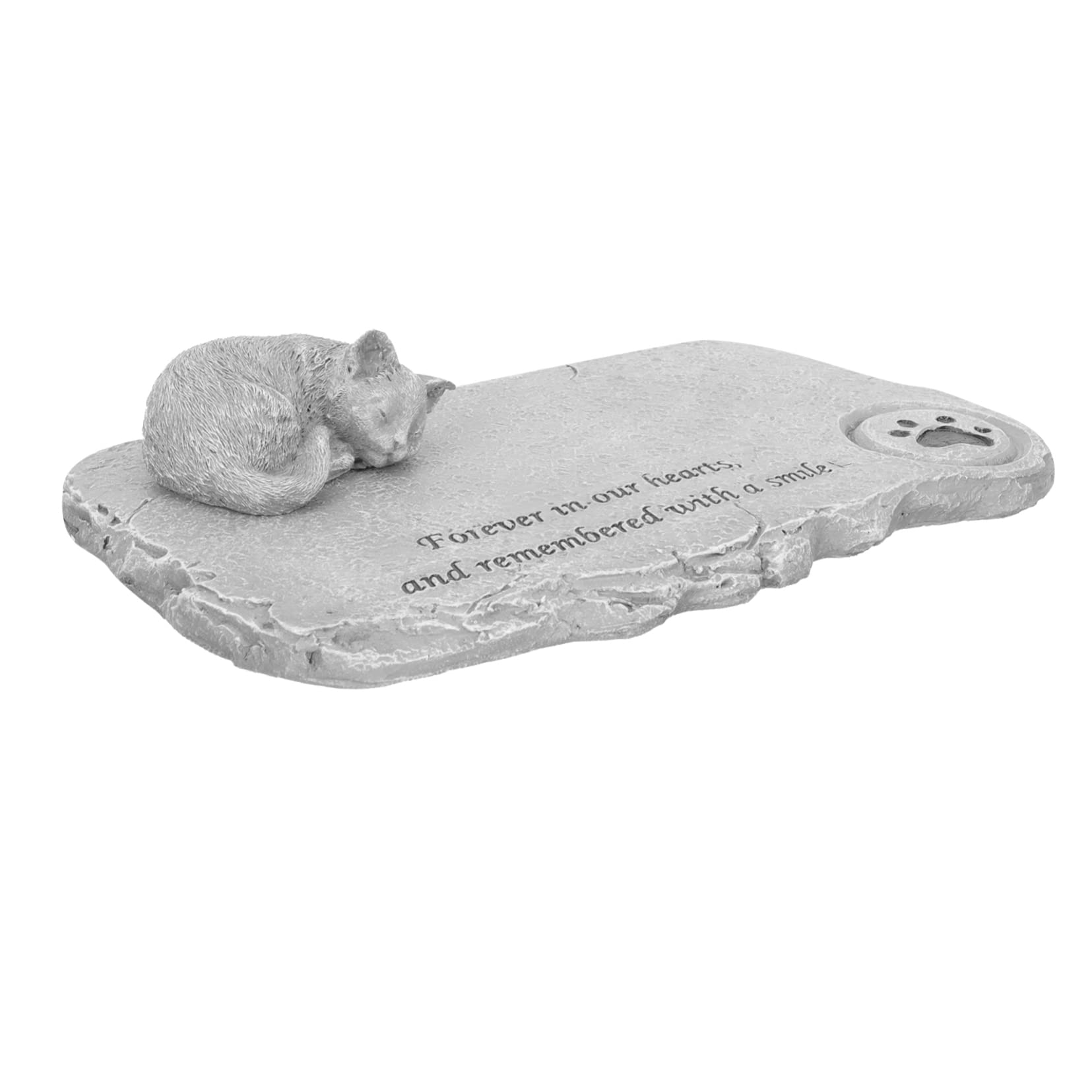 Mipcase Gato Conmemorativo De Lápida Pequeño Gato Estatuillas En Regalos De Recuerdo Decoración Al Aire Gato Lápida Marcador De Gato Jardín Estatua De Gatito Resina Marrón Claro