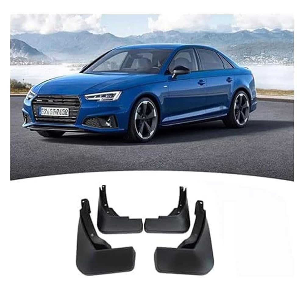 4 Pcs Car Mud Flap For Audi A4 B7 B8 B9 2016-2022, Splashproof Waterproof Front and Rear Splash Guards Mudflaps Flap Mudguards Car Wheel Protection