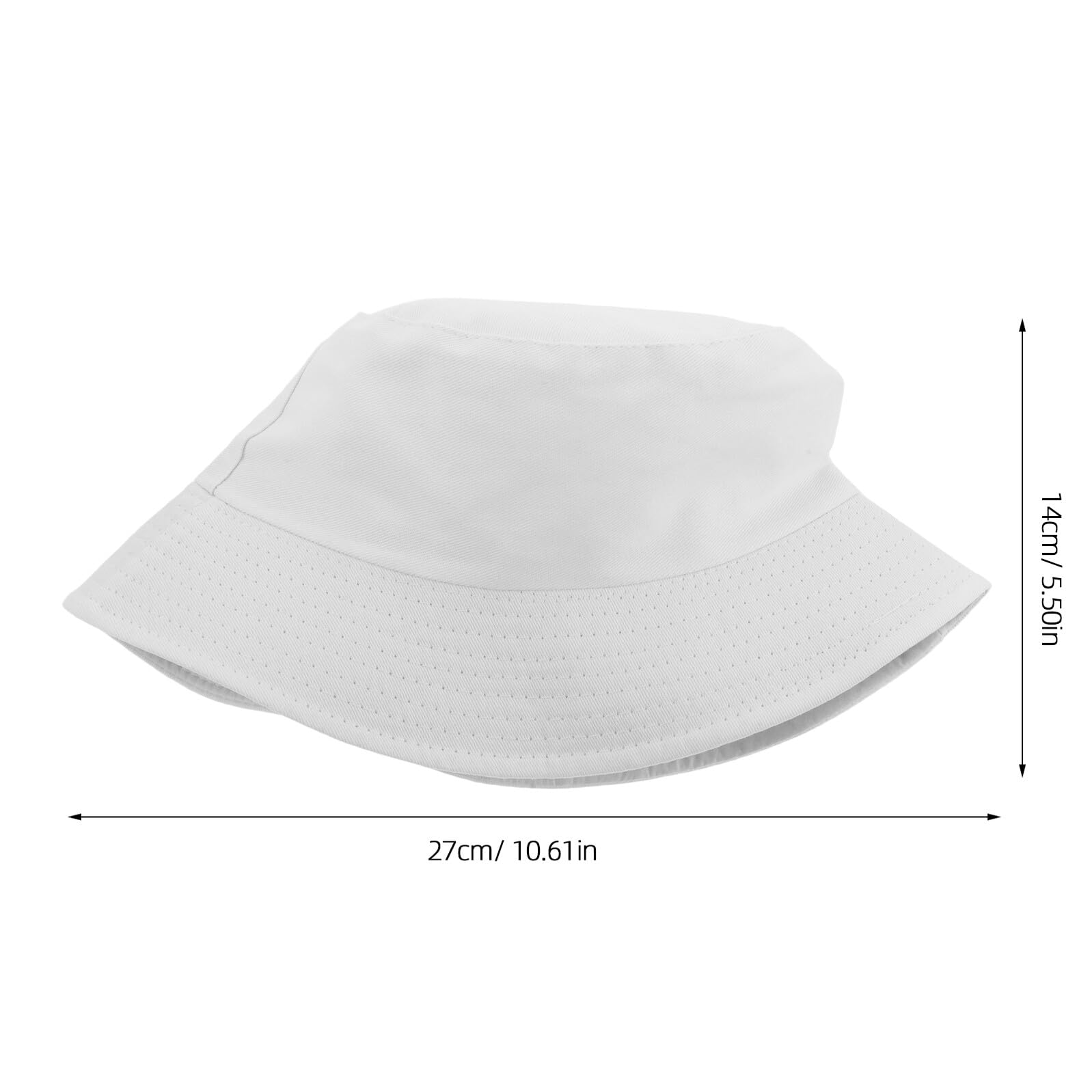 Lot de 6 Casquettes Garçon et Filles Blanches à Personnaliser – Casquettes de Pêcheur Vierges en Tissu Léger Bord Large Anti-UV Chapeaux de Plage Créatifs pour Loisirs