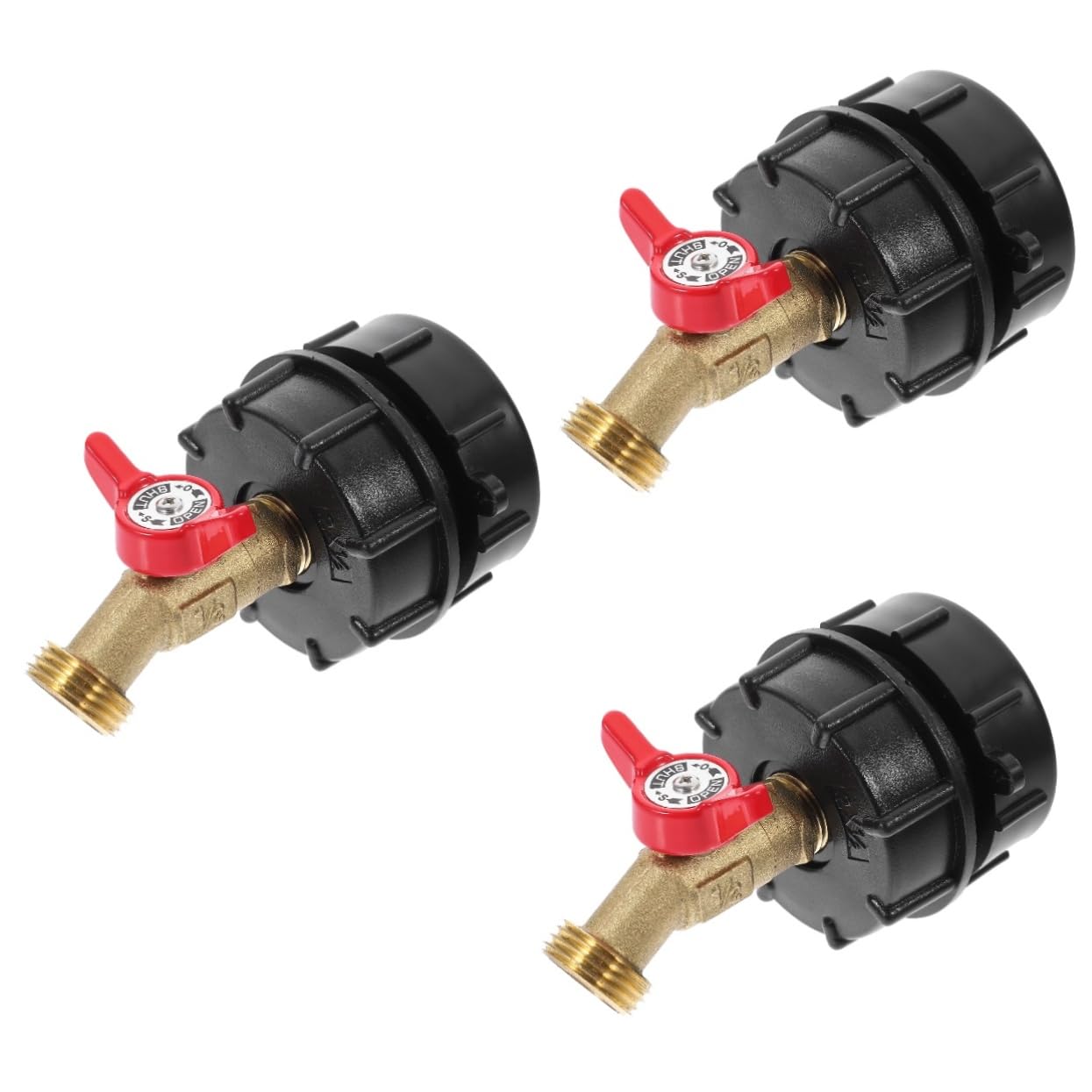 Adaptateur IBC avec robinet d'arrêt étanche anti-fuite pour irrigation