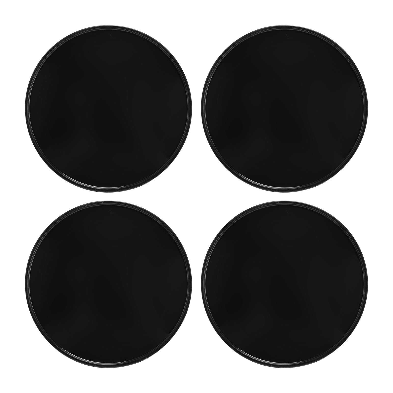 Generic Wysokiej Jakości Osłona Piasty Koła Centralnego 69 Mm, 4 Nakładki Zatrzaskowe o Wyjątkowym Designie, średnica Zewnętrzna 2,72 Cala, Ochraniacz Kołpaka środkowego Koła dla Entuzjastów (BLACK)
