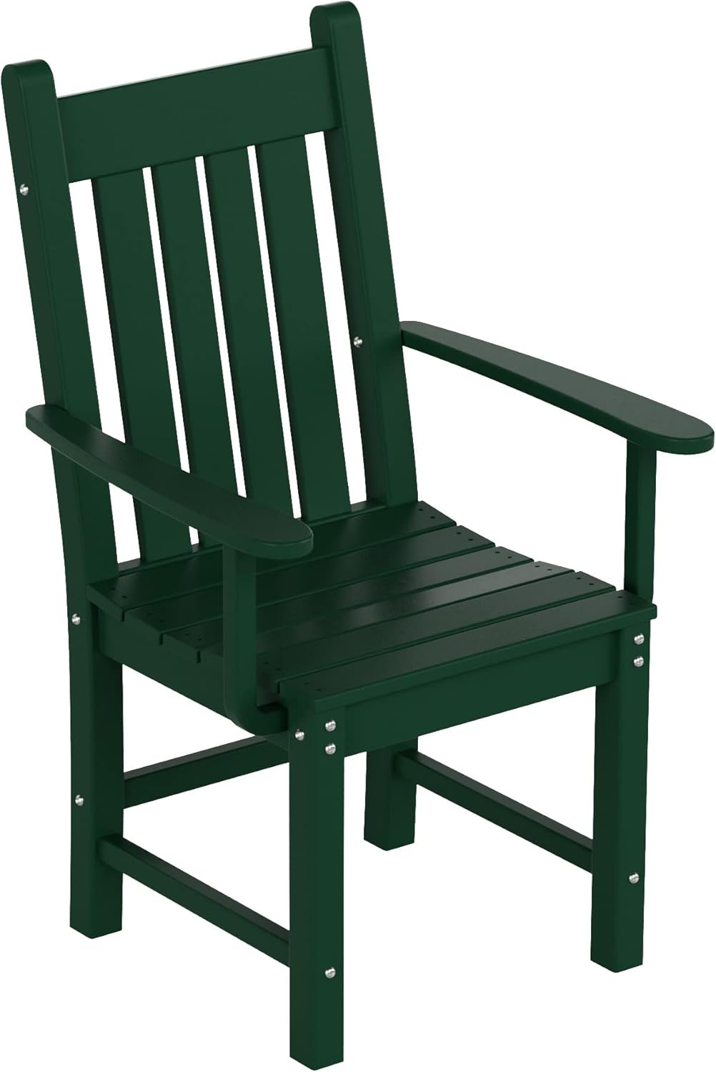 WO WESTIN OUTDOOR HDPE Laguna Patio Dining Armchair,Dark Green