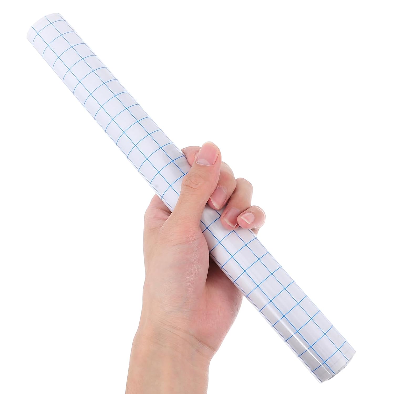 Self Adhesive Vinyl Transfer Tape Roll with Grid Alignment and Tear Resistant PVC Material for Precise Placement of Decals and Labels on Walls, for Indoor Smaller Projects