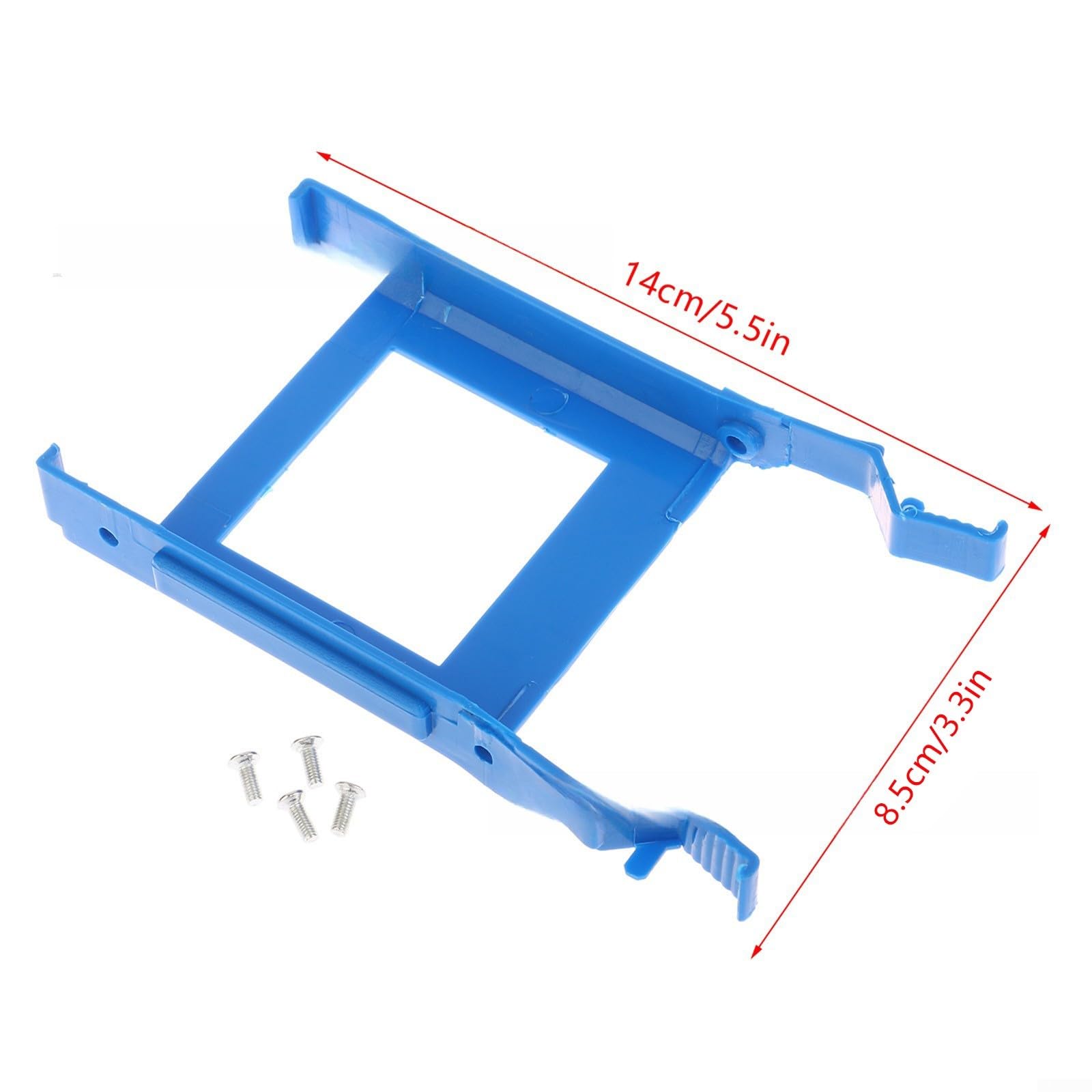 Staffa Ssd in plastica blu 2.5 compatibile con Dell per Optiplex 3070 5070 7070 per disco rigido Mt Kit di montaggio su rack Design per la configurazione sicura dell'archiviazione dei dati