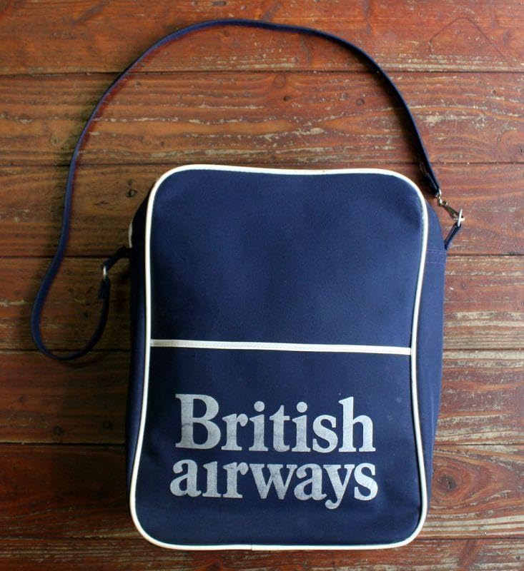 Amazon.co.jp: 1980年代 BRITISH AIRWAYSショルダー バッグ ビンテージ 
