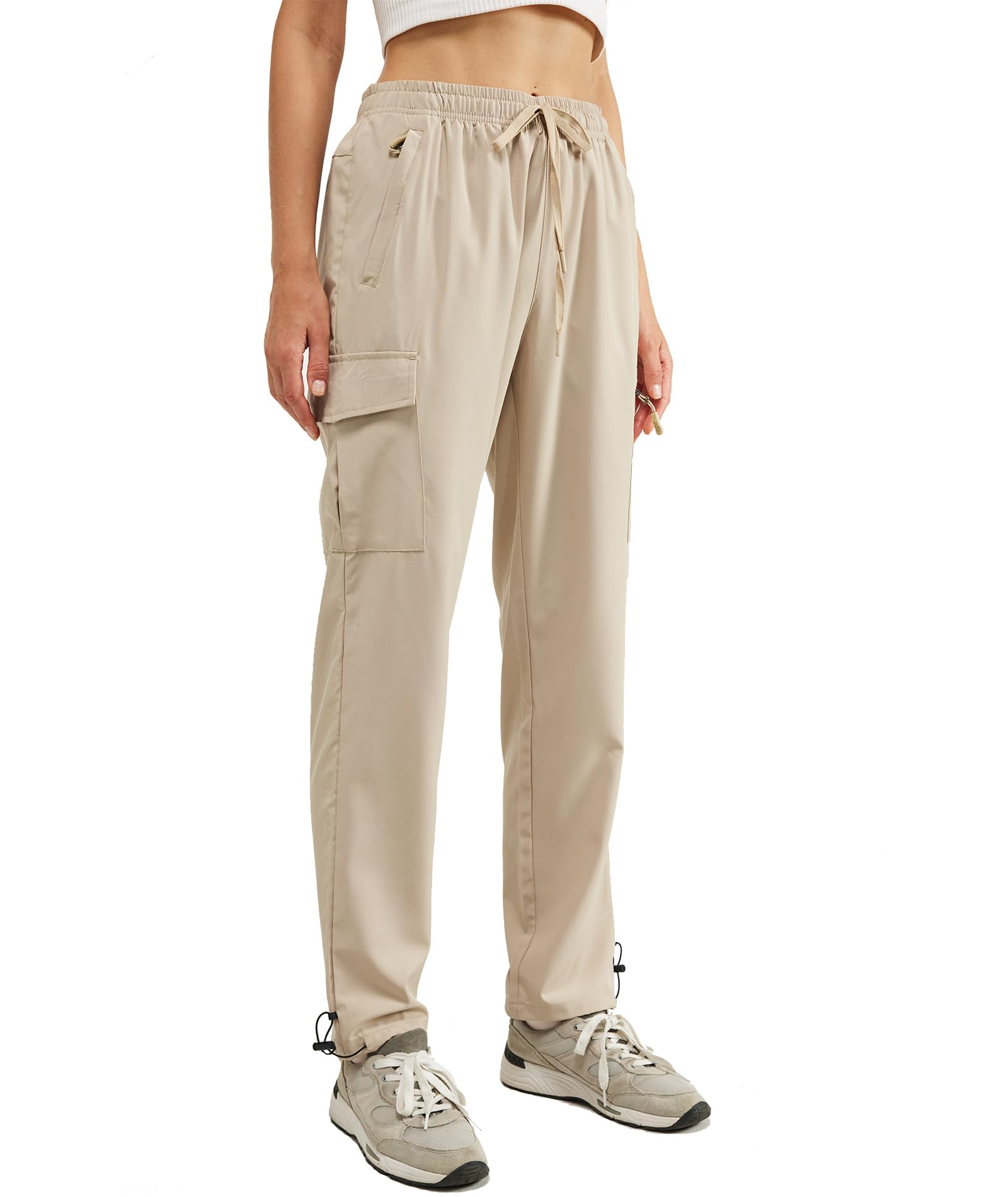 Women's Cargo Hiking Pants with Pockets,Women's Casual Summer Outdoor Waterproof Workout Pants with Pockets