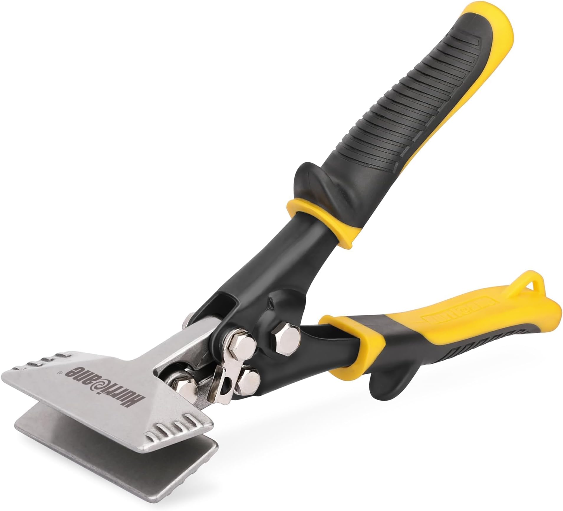 HURRICANE 3" Sheet Metal Hand Seamer, Heavy Duty Bender for Metal Flattening, Precision Duck Bill Pliers and Sheet Metal Tongs, Perfect for HVAC Projects, Ergonomic Straight Flat Smooth Jaw