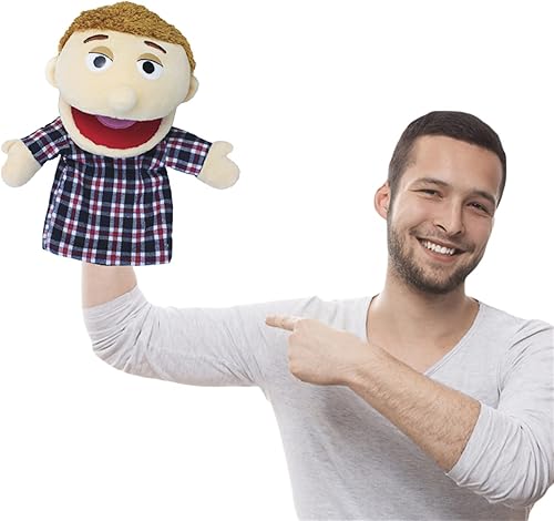 Miniatura 5 de Marionetas de mano encantadoras para la familia, con apertura de boca, juguetes de juego de rol, juguetes de enseñanza para contar historias (papá a