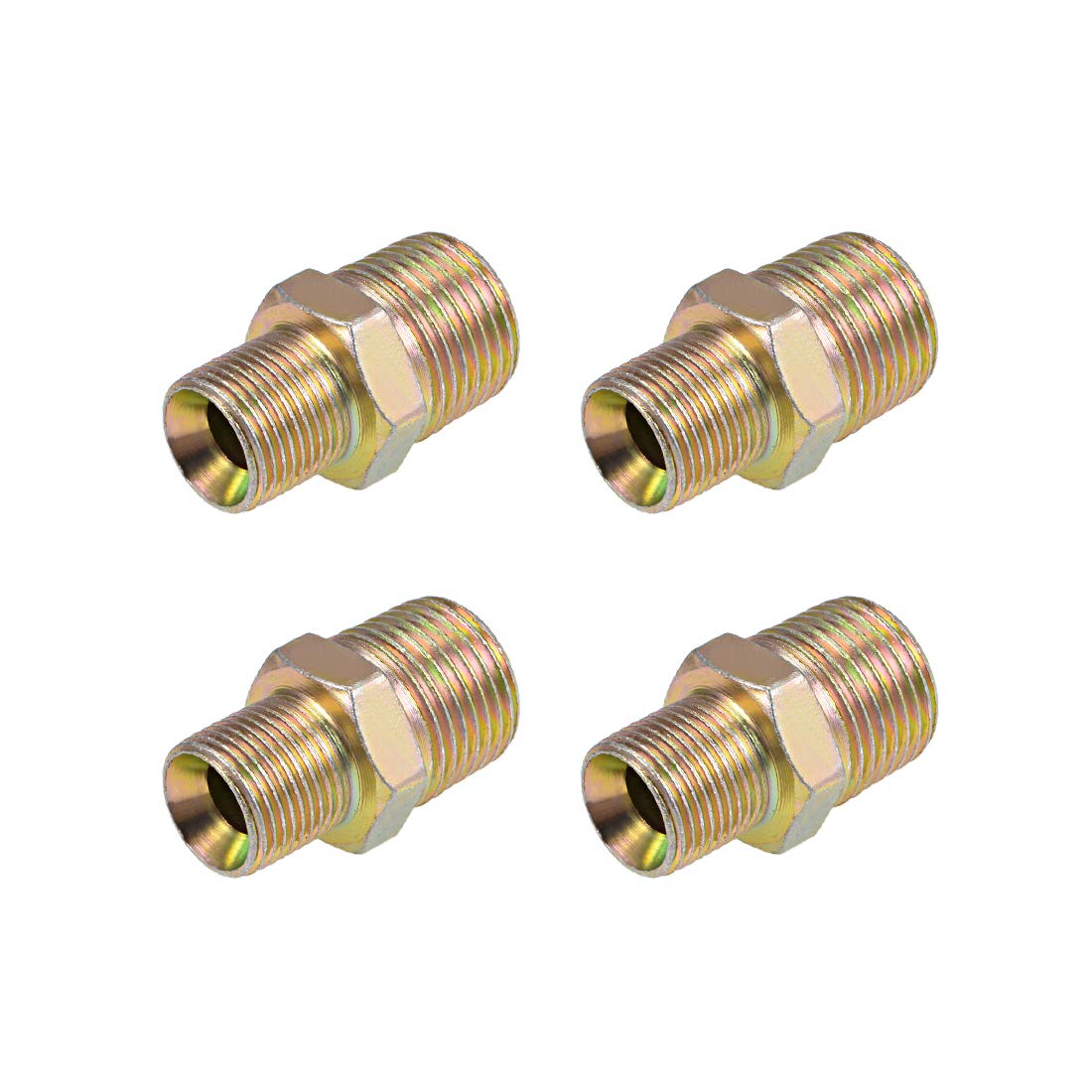 uxcell Reducing Pipe Fitting - Reducer Hex Nipple - 1/2 X 3/8 BSP Male Connector Zinc Finish Plating 4Pcs (B07ZVKW9MH) Amazon Price History, Amazon Price Tracker