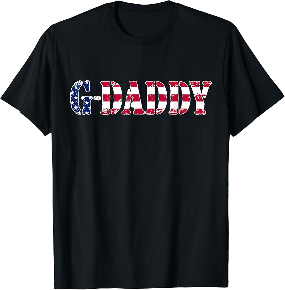 Vintage G-Daddy American Flag Patriotic 4th of July T-Shirt