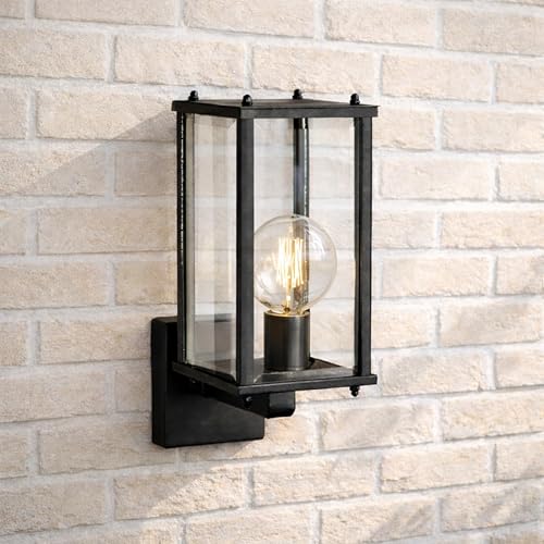 CGC Lighting applique murale exterieur lanterne en verre biseauté porche intérie