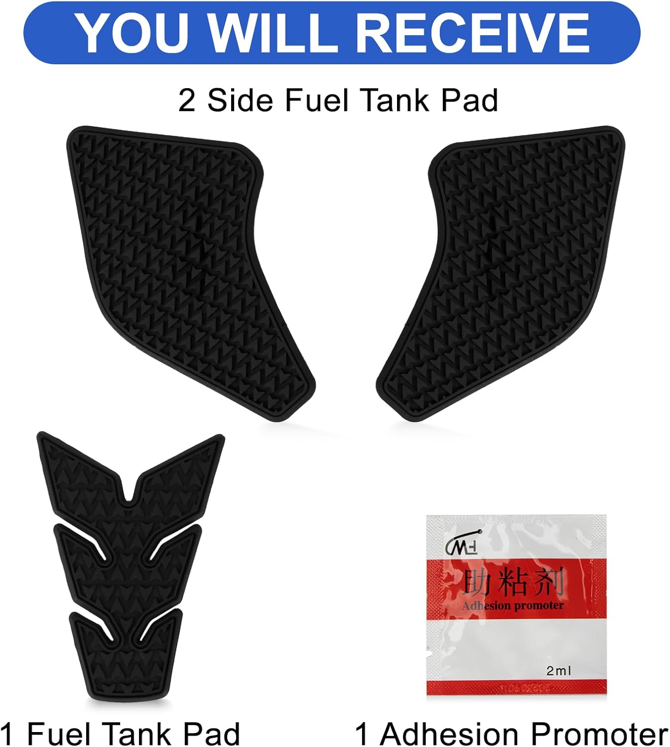 MT07 2024 Fuel Tank Pad - PSLER Side Pads Protector Stickers Decal Gas Knee Grip Traction Tankpad for MT-07 2021-2024