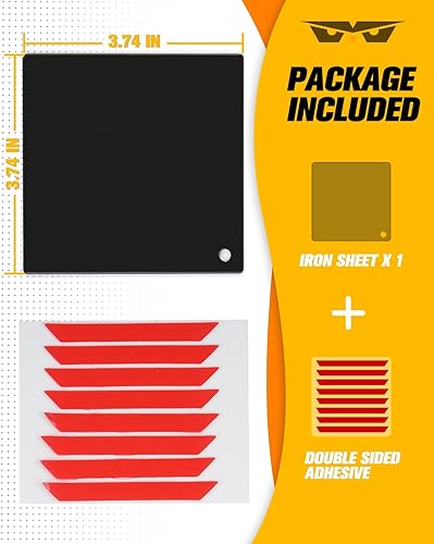 Miniatura 7 de LUMENIX 1 almohadilla magnética de montaje para coches, camionetas, SUV, techo de cabina de aluminio, para soportes magnéticos de barra de luz