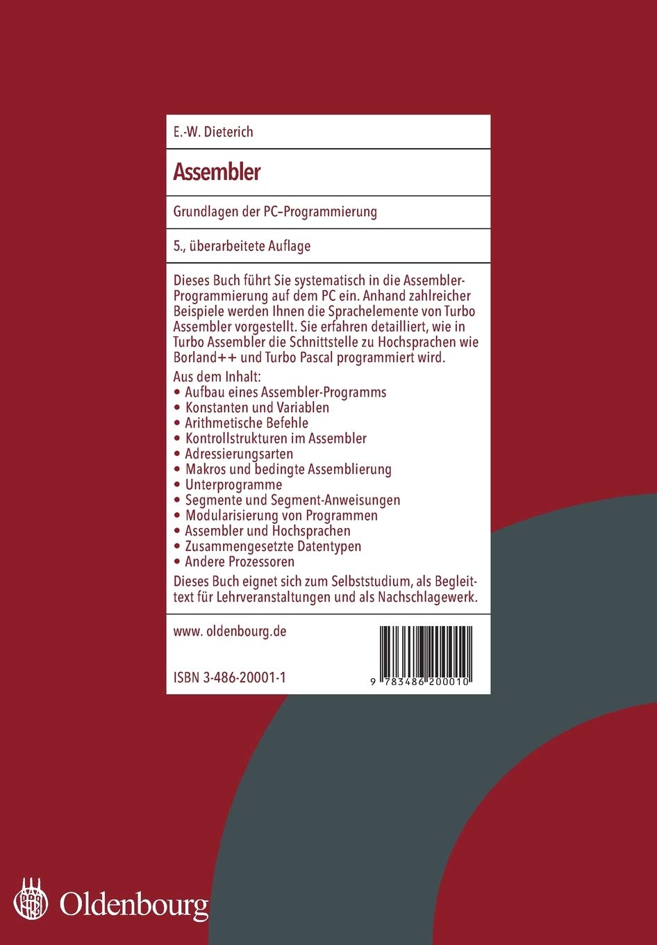 Assembler: Grundlagen der PC-Programmierung