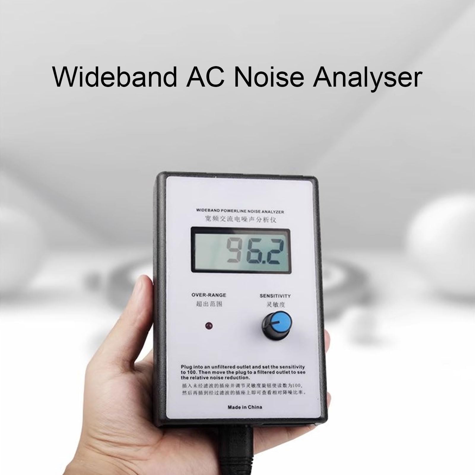 EMI Rausch Analysator Netz Netzteil Messgerät 300kHz-700kHz Breitband OLED Display AC Ripple Spannungsmessung