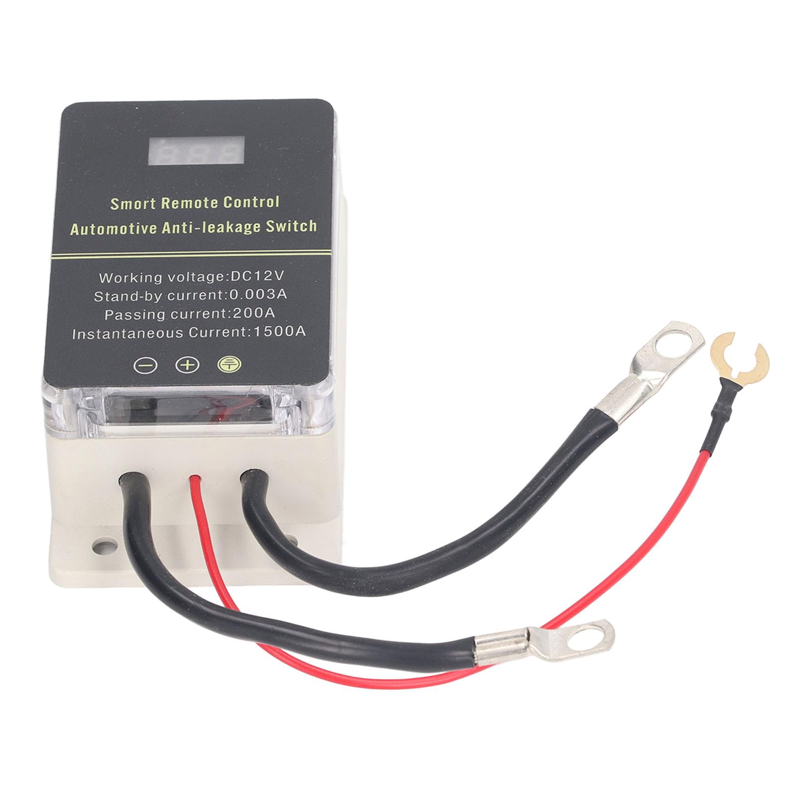 Interruptor de Desconexión Remota de Batería, Pantalla de Voltaje, Interruptor de Apagado Inalámbrico Antifugas para Camión RV 200A12V, con Carcasa de ABS con Núcleo de Latón,