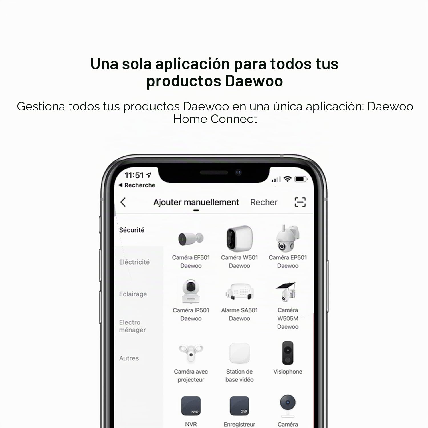Daewoo AM371 - Kit de Alarma (WiFi y gsm, 7 Pulgadas, 12 Accesorios, Sirena Exterior, 2 cámaras giratorias Full HD
