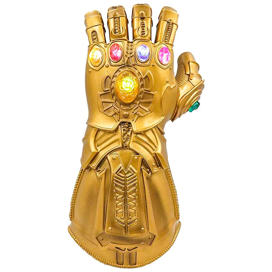 SINSEN Infinity Gauntlet Thanos Gauntlet Thanos Glove for Kids Adults Light Up PVC Thanos Gauntlet Movable Fingers with Removable Magnet Infinity Stones Halloween Christmas Cosplay Props - Image 2