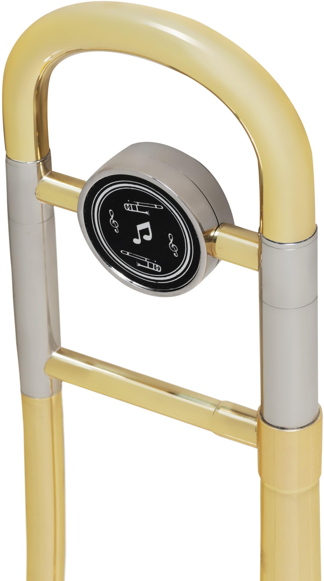 Trombone Ténor Classic Cantabile TP-12 - Accordage Bb - Corps en Laiton - Finition Vernis Clair, Coulisse Intérieure en Maillechort, Chromée - Set Incl. Embouchure et Étui Léger