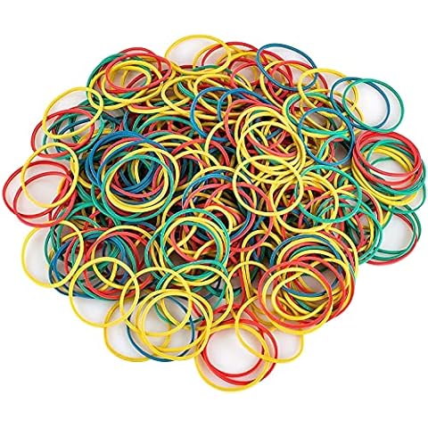 Hongyitime 700PCS Multicolor Rubber Bands,Sturdy,Heat Resistant Rubber Band for School, Home, or Office Cover