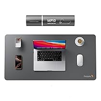 ProtoArc Tappetino da scrivania, grande tappetino per mouse, facile da pulire, per scrivere e lavorare, tappetino impermeabile per laptop e computer in ufficio e casa, MP10 (80 x 40 cm, grigio)