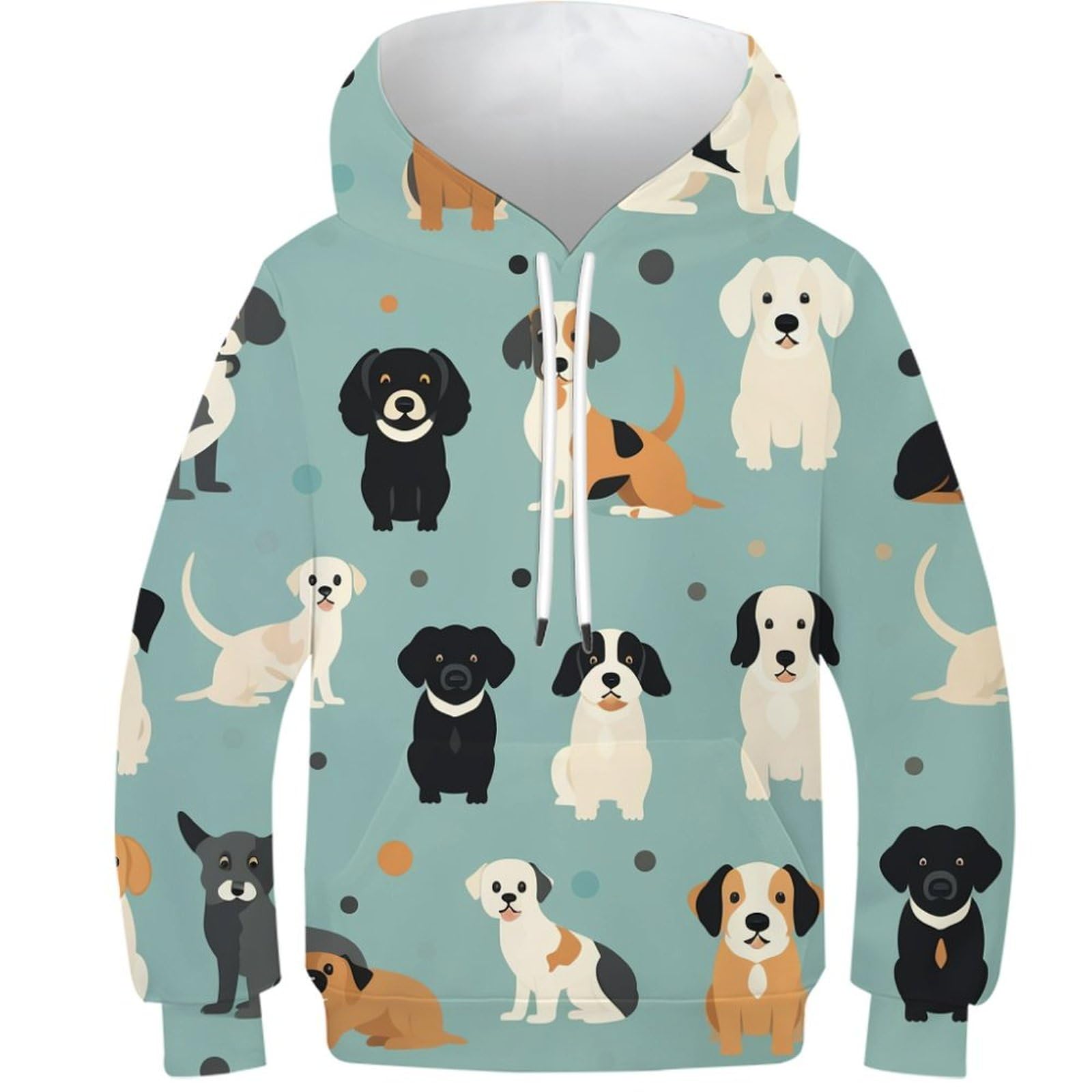 Sweat à capuche chien imprimé en 3D pull idéal comme cadeau enfant 8-10Y - 8