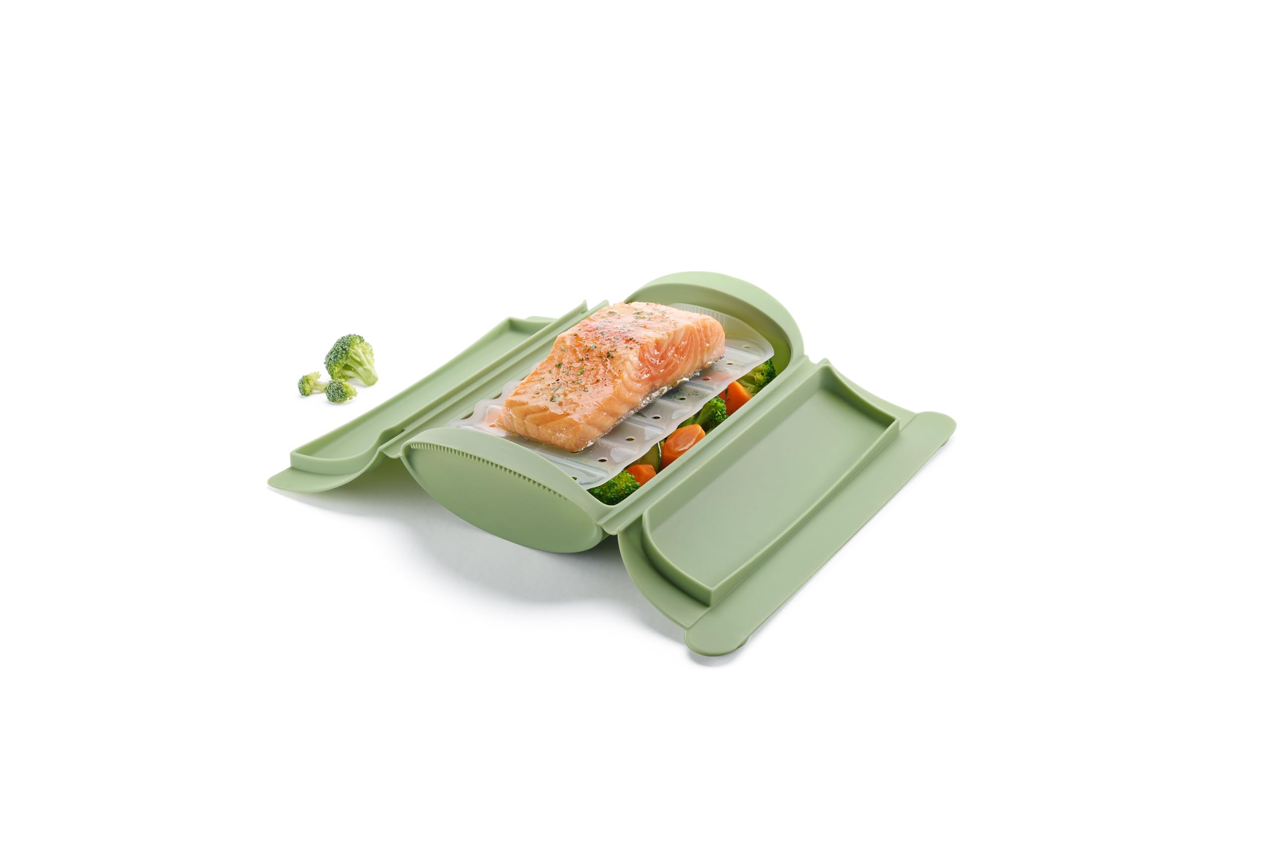 Lékué Cooker a vapore con vassoio in silicone 1,2 persone