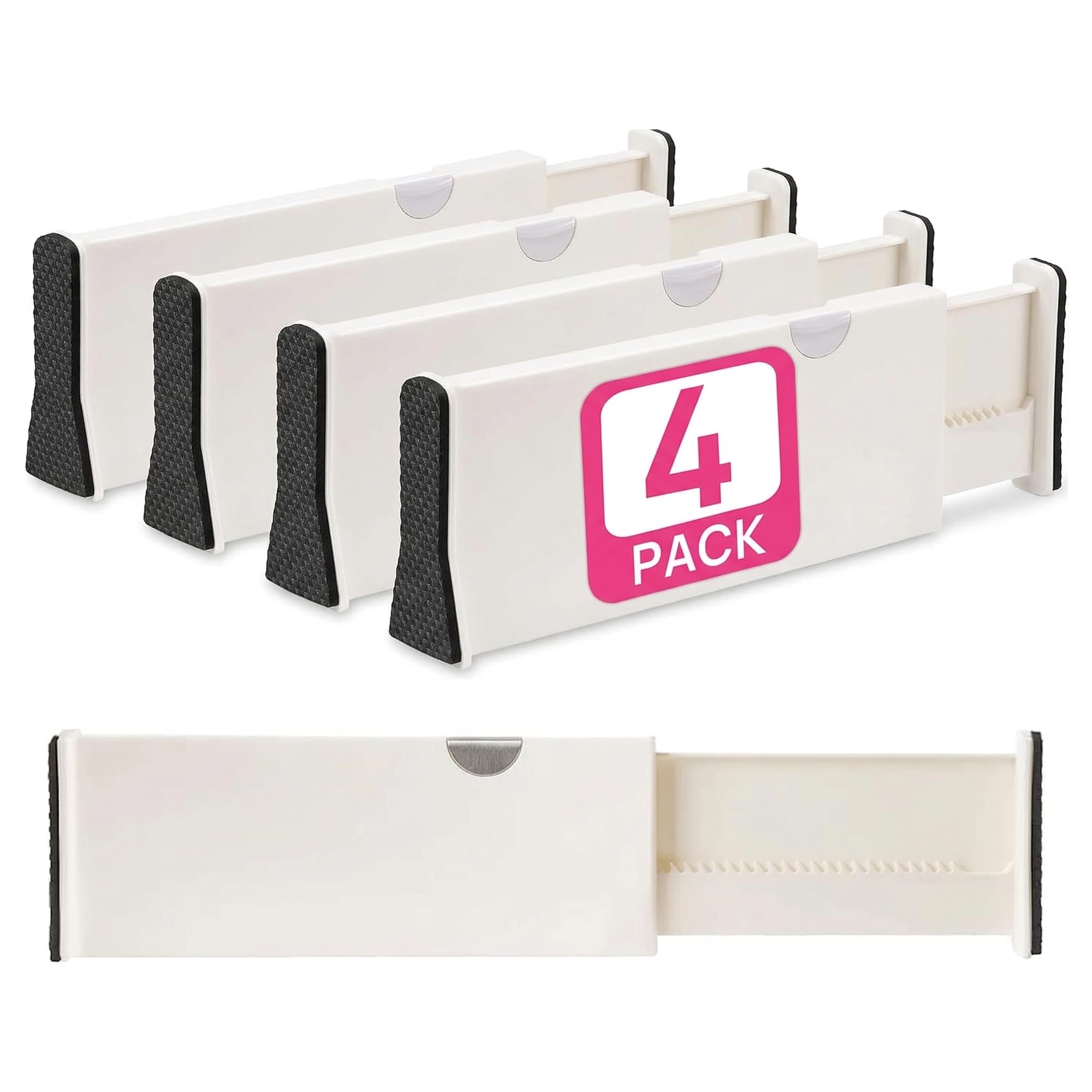 Berry Ave 4 Drawer Organizer and Dividers, Organize Silverware and Utensils in Home Kitchen, Designed to Not Snag Underwear and Bra Fabrics, Bathroom Storage Organizers-image-29