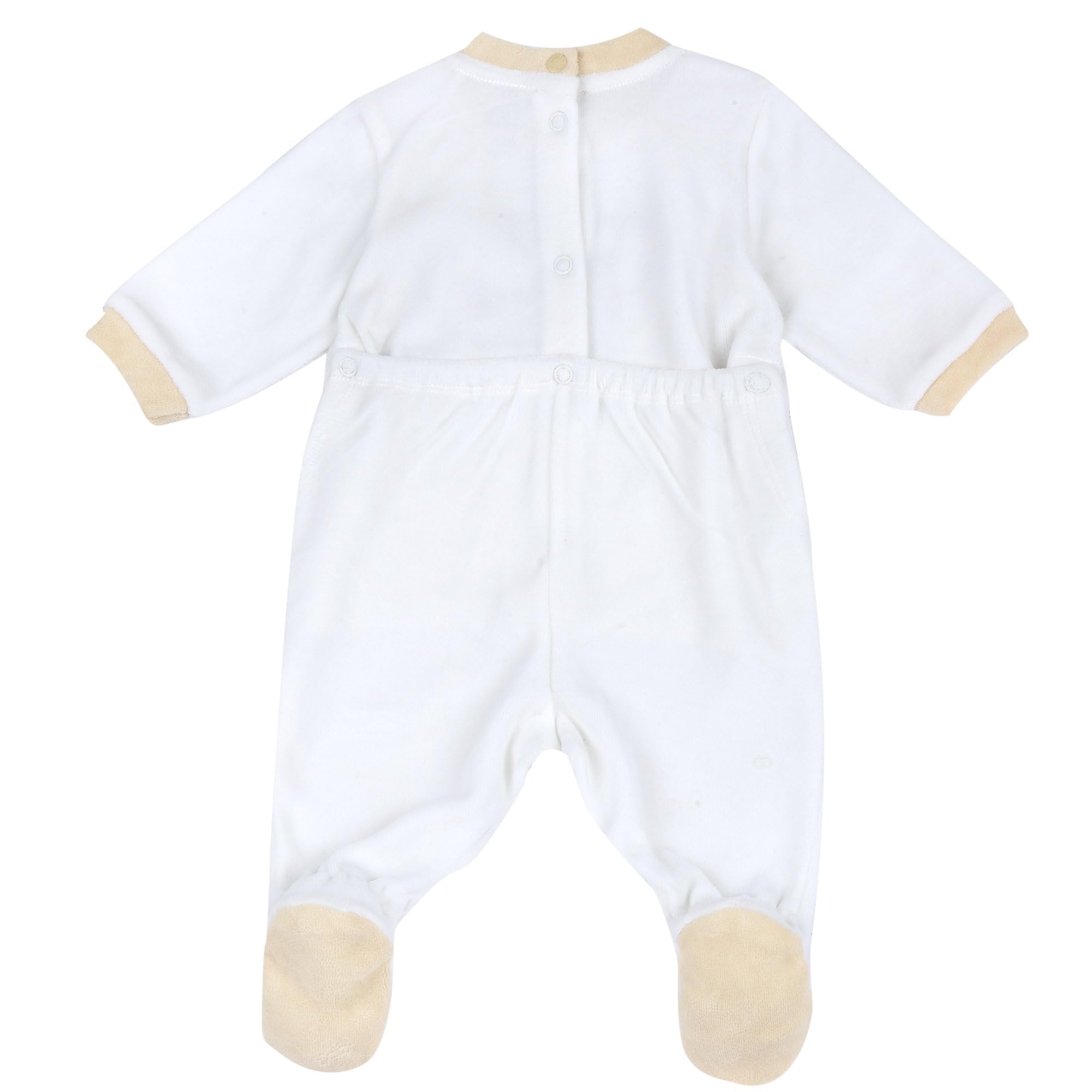 Chicco En Douce Velours, avec Ouverture Pratique À L'entrejambe 261 Grenouillères Bébé garçon (lot de 1)