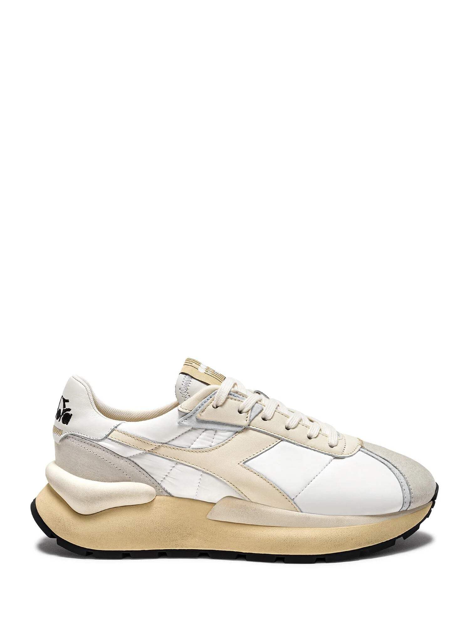 Baskets Mercury Elite Diadora en mesh et cuir pour un style running rétro