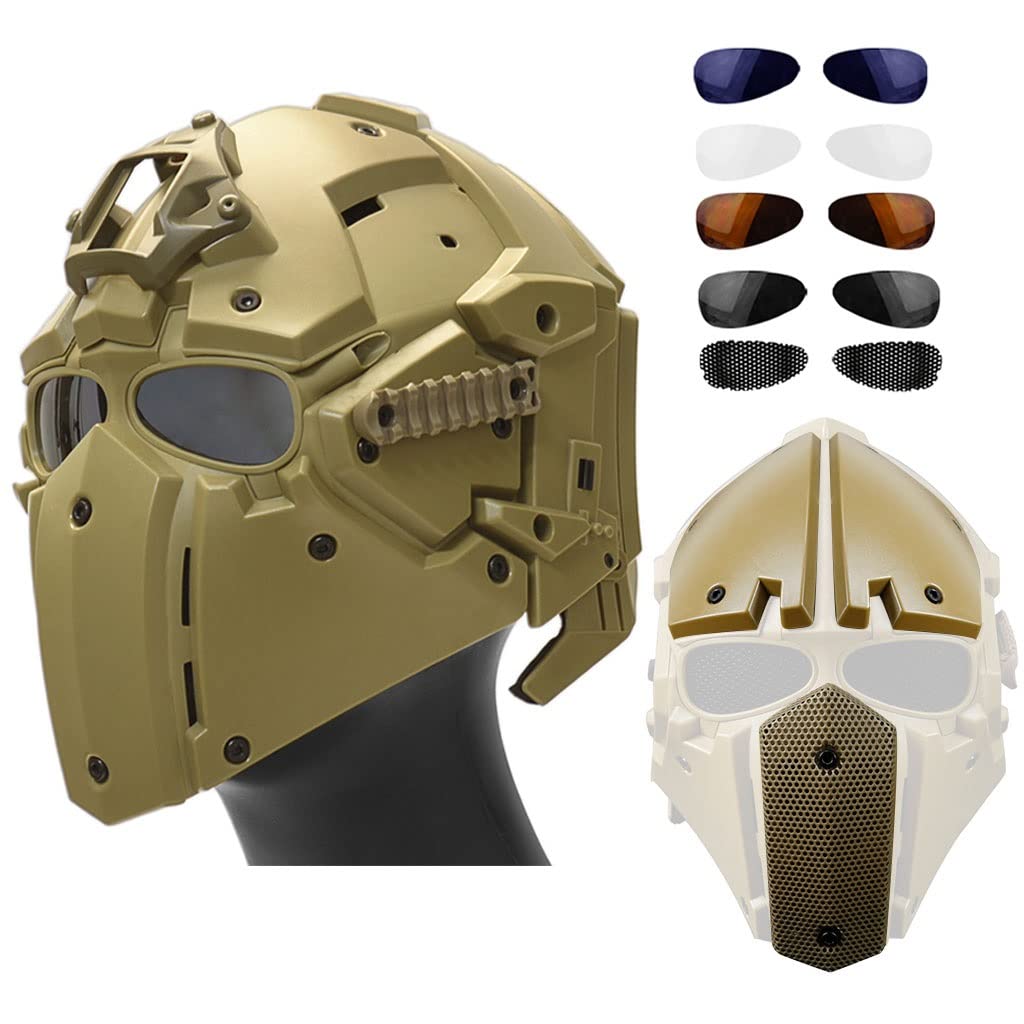 Amazon.co.jp: タクティカルアウトドアフルフェイスマスクヘルメット