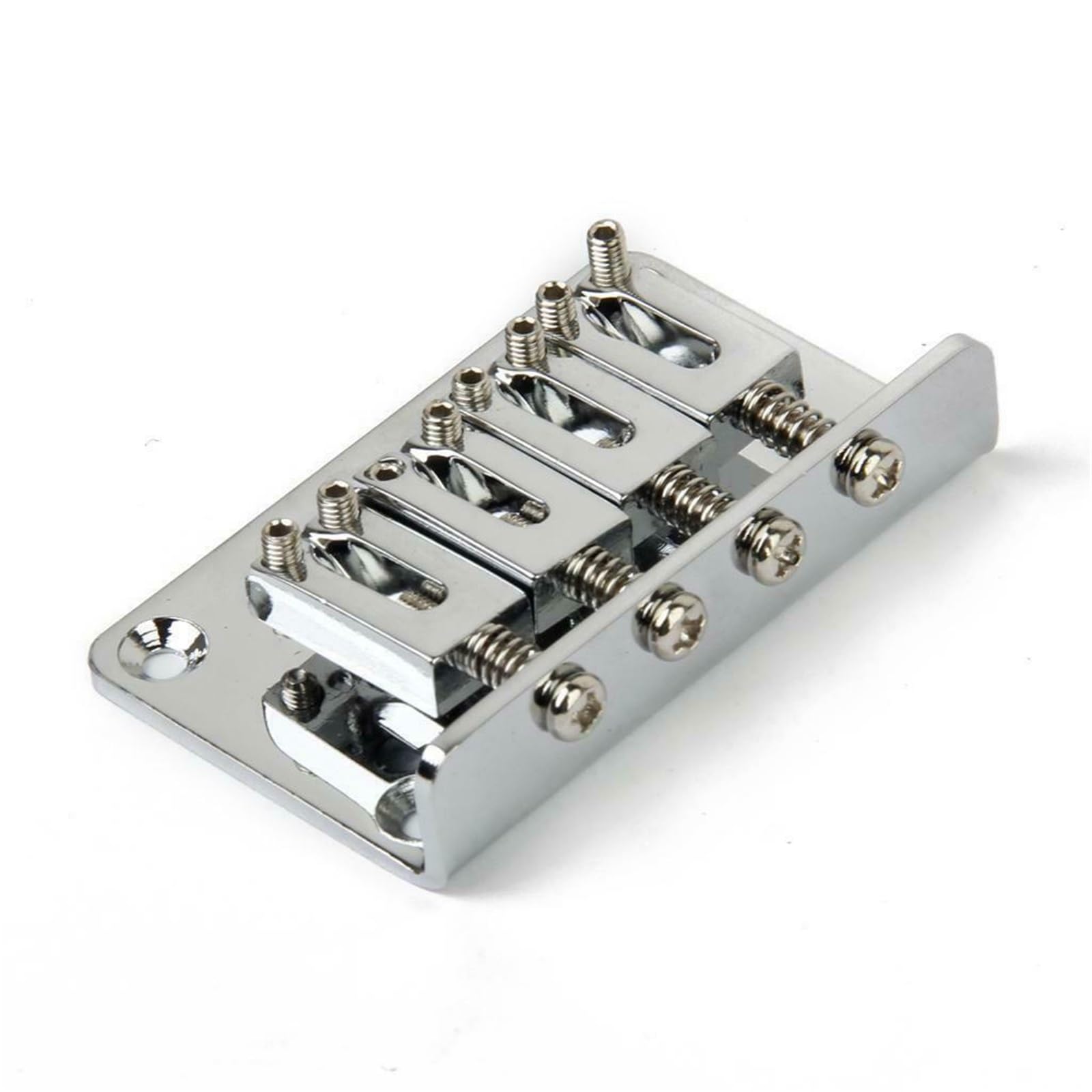 Ponte Per Chitarra Elettrica A 4 Corde Nero/cromato/oro Per Parti Di Ukulele Basso