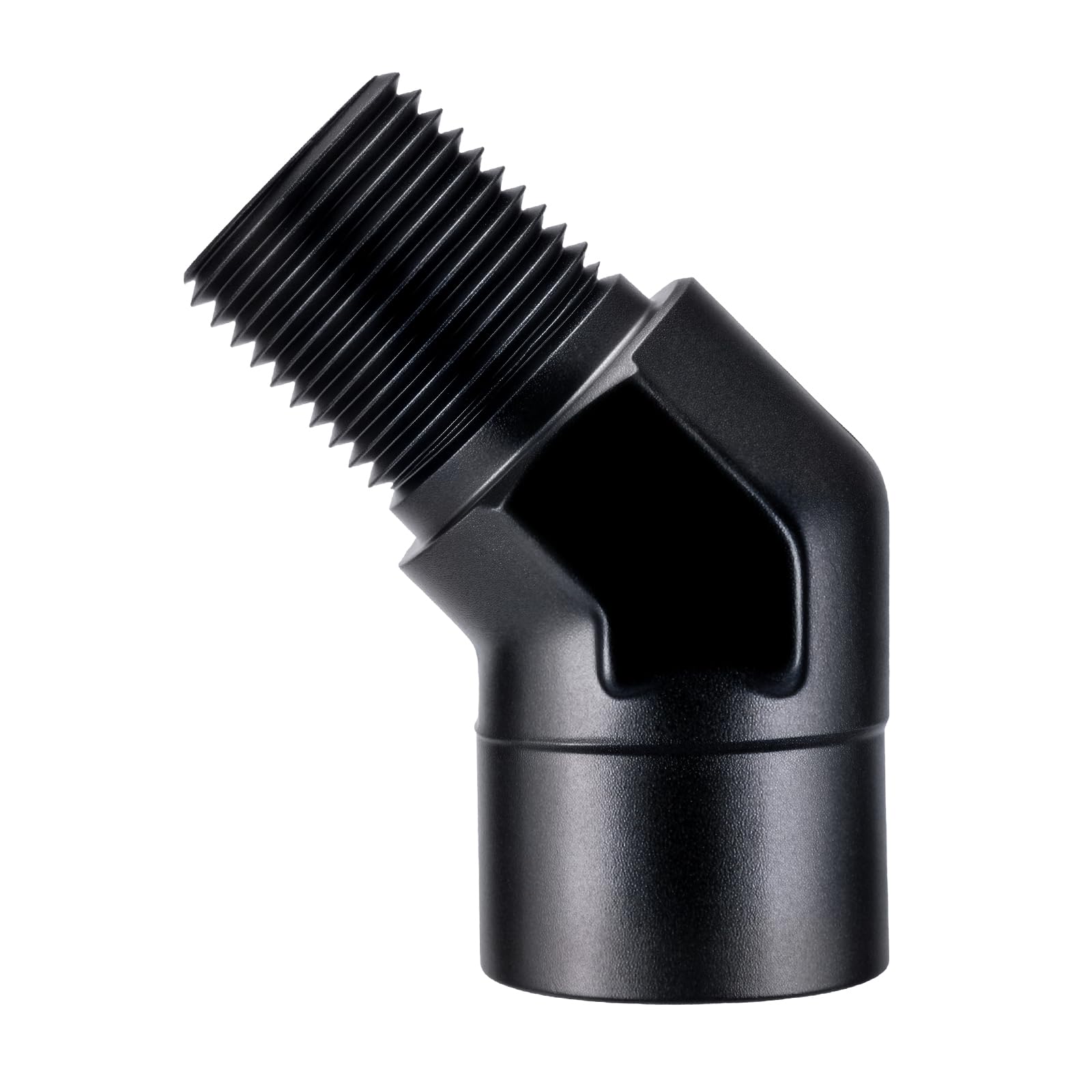 EVIL ENERGY 1/2" NPT Female to Male Fitting Adapter 45 Degree Elbow Aluminum Black