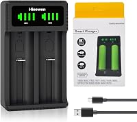 Hisewen LED Kijelzős Akkumulátor Töltő 18650 21700 26650 14500 Lítium Ion Akkukhoz Univerzális Töltőállomás 8