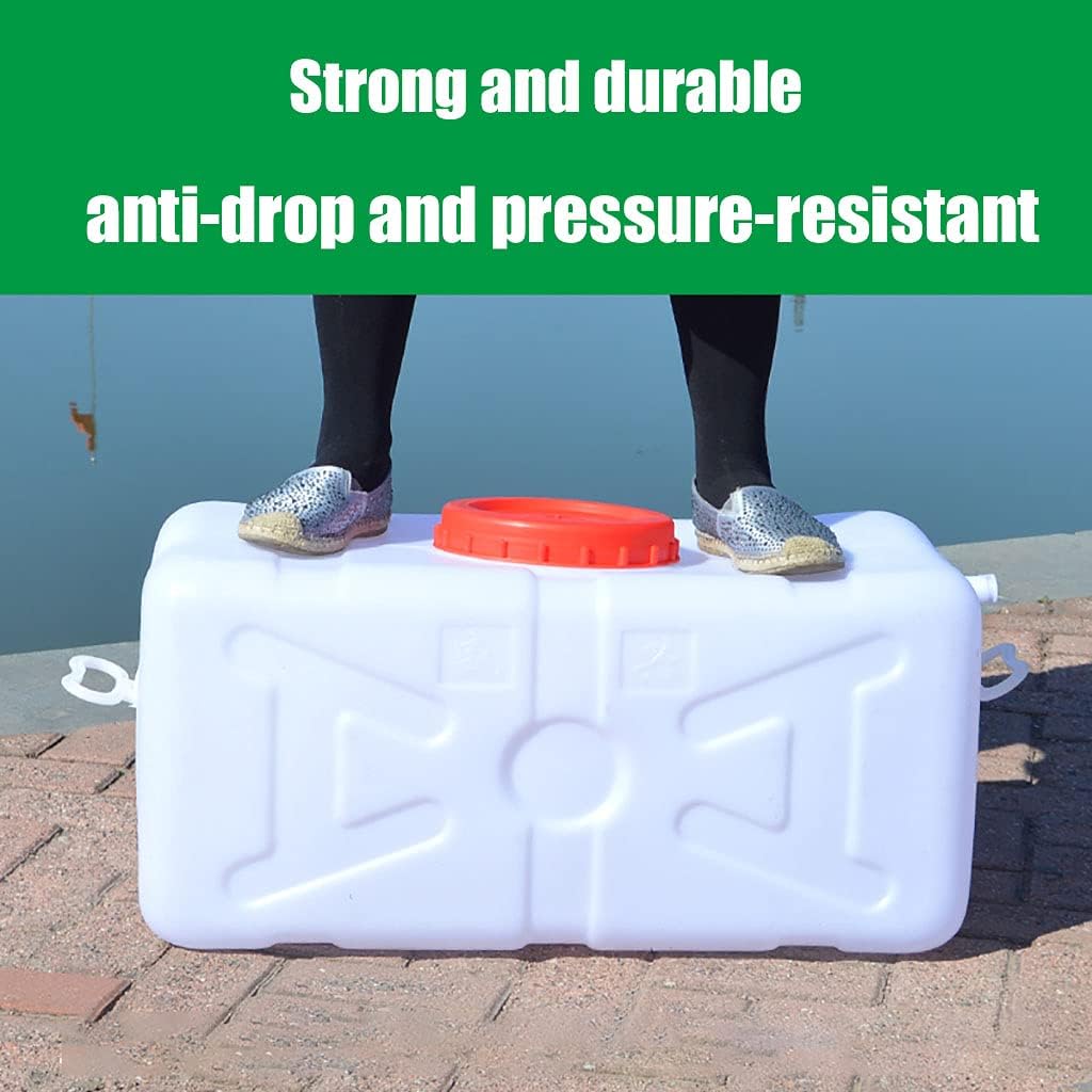 Water Tank Rectangular Rainwater Collection Barrel Household Water Enzyme Home Outdoor Bucket Large Capacity Outdoor Water Tank Food Grade Plastic Car Water Storage Container With Lid Faucet(Size:25L)