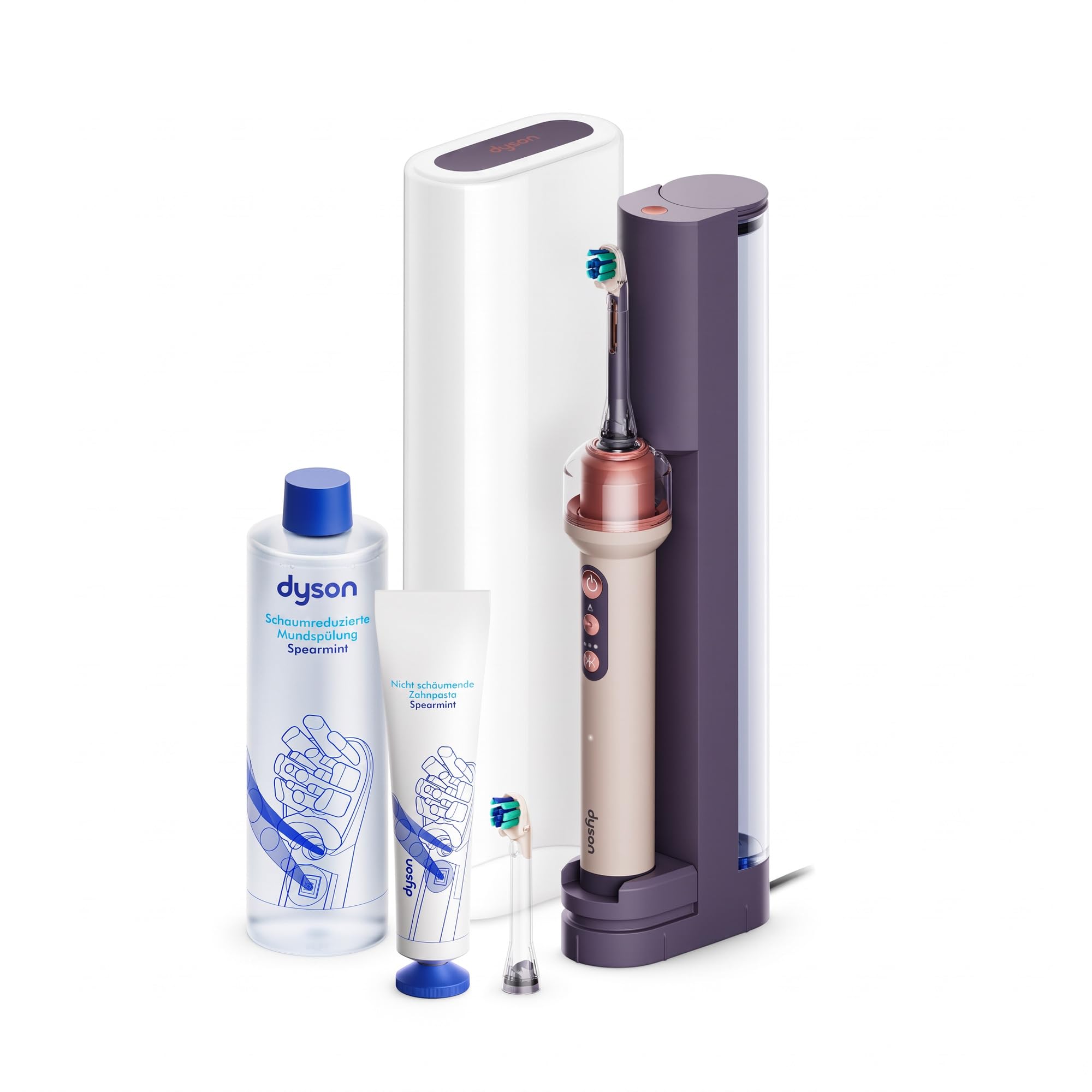 Dyson CameraJet™ Elektrisches Zahnbürsten-Set – Keramikrosa – NEU