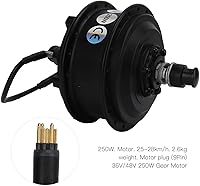 Vista 2 de BTER Motor eléctrico de cubo de bicicleta, kit de motor de conversión de rueda delantera impermeable de 36 V 250 W con 3 modos de conducción