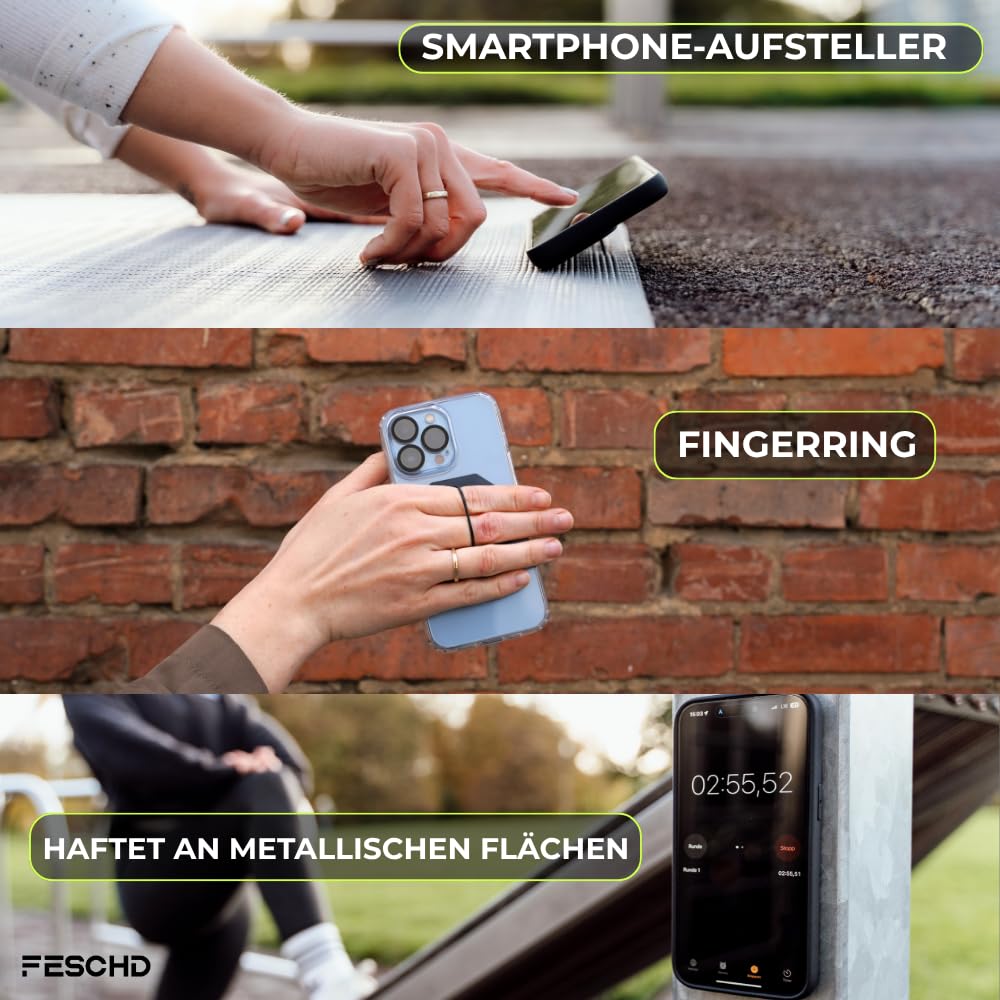 Handyhalterung Fahrrad für alle Smartphones - Fahrrad Handyhalterung mit Doppelsicherung: felsenfester Halt am Vorbau - Handyhalter fürs Fahrrad Made in Germany